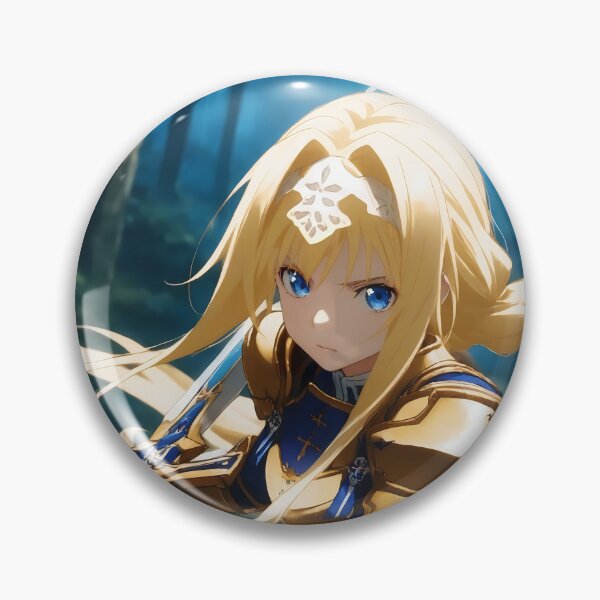 Item preview, Alice Zuberg Sword Art Online Forest Knight In Blue And Gold designed and sold by MicaheHaffner.