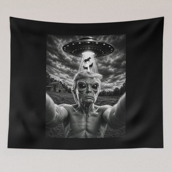 Item preview, RESIDENT ALIEN selfie designed and sold by ALL ART .
