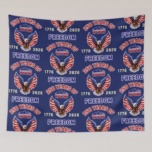 Item preview, Patriotic Eagle Soldier Tribute 250 Years Of Freedom designed and sold by WoodburyLake.