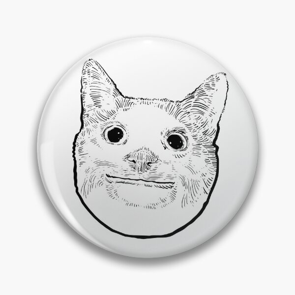 Item preview, Funny cat smile sketch  designed and sold by midsketcher.
