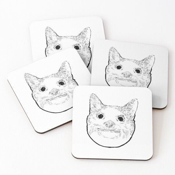 Item preview, Funny cat smile sketch  designed and sold by midsketcher.