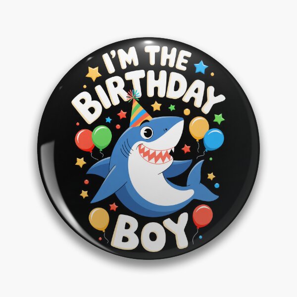 Item preview, Funny Shark Birthday Boy Bday Boys Girls Kids designed and sold by rafaeltto.