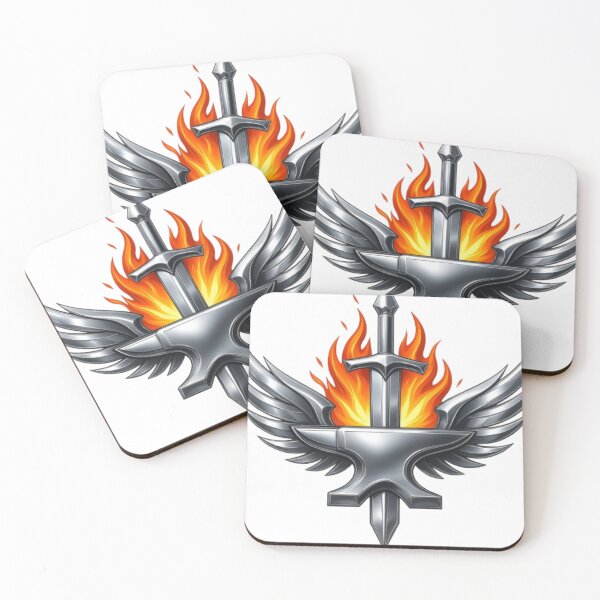 Item preview, Assenforge Flameforge Crest | Fantasy Blacksmith Logo T-Shirt | Sword Anvil Wings Emblem | Medieval Warrior Apparel designed and sold by Lifehackerplus1.