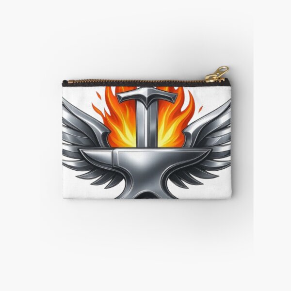 Item preview, Assenforge Flameforge Crest | Fantasy Blacksmith Logo T-Shirt | Sword Anvil Wings Emblem | Medieval Warrior Apparel designed and sold by Lifehackerplus1.