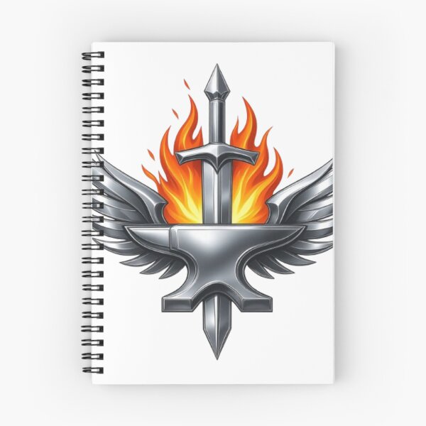 Item preview, Assenforge Flameforge Crest | Fantasy Blacksmith Logo T-Shirt | Sword Anvil Wings Emblem | Medieval Warrior Apparel designed and sold by Lifehackerplus1.