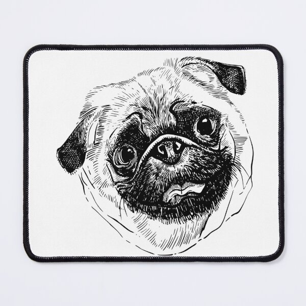Item preview, Beautiful and cute pug smile face  designed and sold by midsketcher.
