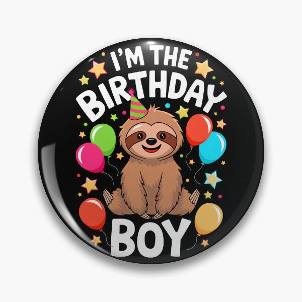 Item preview, Funny Sloth Birthday Boy Bday Boys Girls Kids designed and sold by rafaeltto.