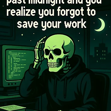 Artwork thumbnail, Programming Past Midnight Forgot To Save Coding by SplashTastic