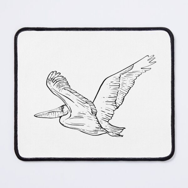 Item preview, Flying pelican bird sketch designed and sold by midsketcher.