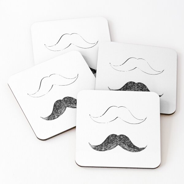 Item preview, Two mustaches line art sketch  designed and sold by midsketcher.