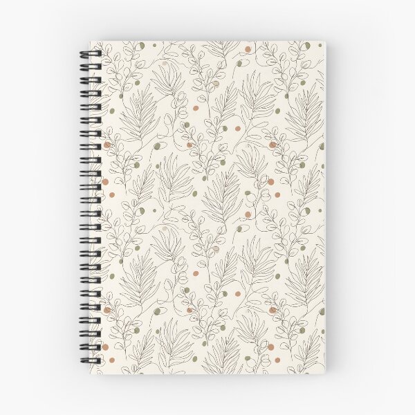 Item preview, Japandi Seamless Botanical Line Art Pattern designed and sold by SplashTastic.