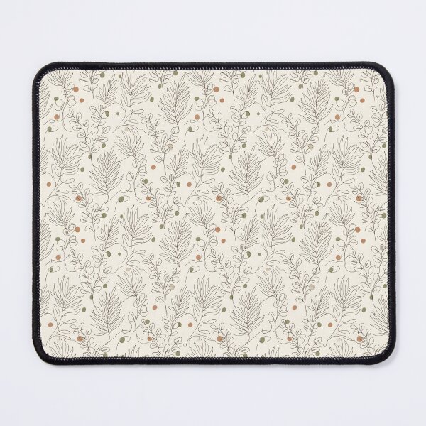 Item preview, Japandi Seamless Botanical Line Art Pattern designed and sold by SplashTastic.