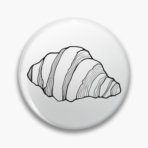 Item preview, Simple and cute of croissant sketch  designed and sold by midsketcher.