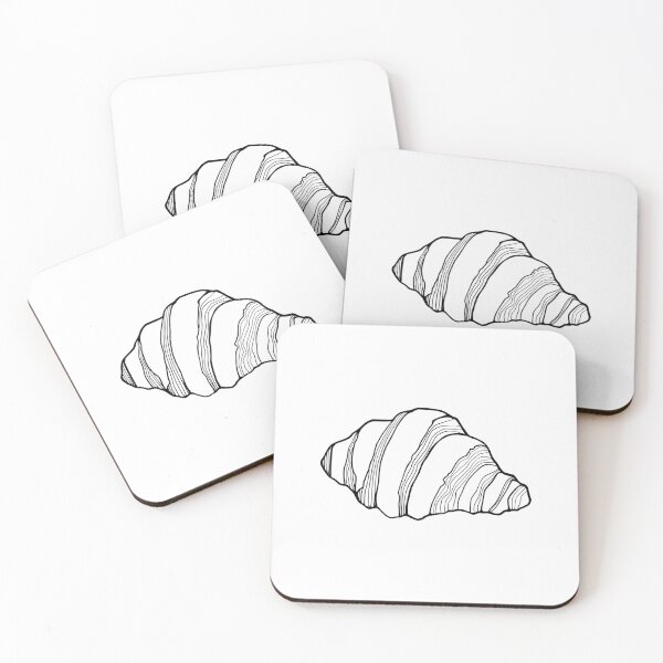 Item preview, Simple and cute of croissant sketch  designed and sold by midsketcher.