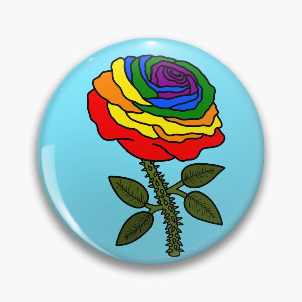 Item preview, Rainbow Thorny Rose / Green Stem Ver. designed and sold by ThatWeirdWerewolf .