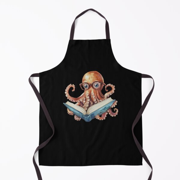 Item preview, Octopus Reading Book Reader Octopus Bookworm Ocean Animal designed and sold by LokivirArt.