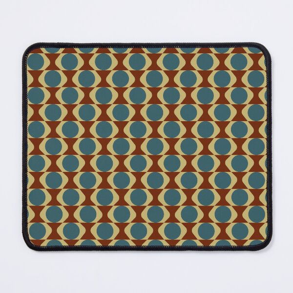 Item preview, Retro Geometric Pattern — 70s Vintage Circles Boho Teal Rust Mid Century Modern designed and sold by Zaya_art.