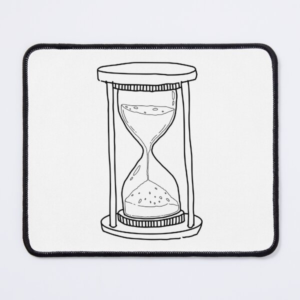 Item preview, Sand watch line art sketch designed and sold by midsketcher.