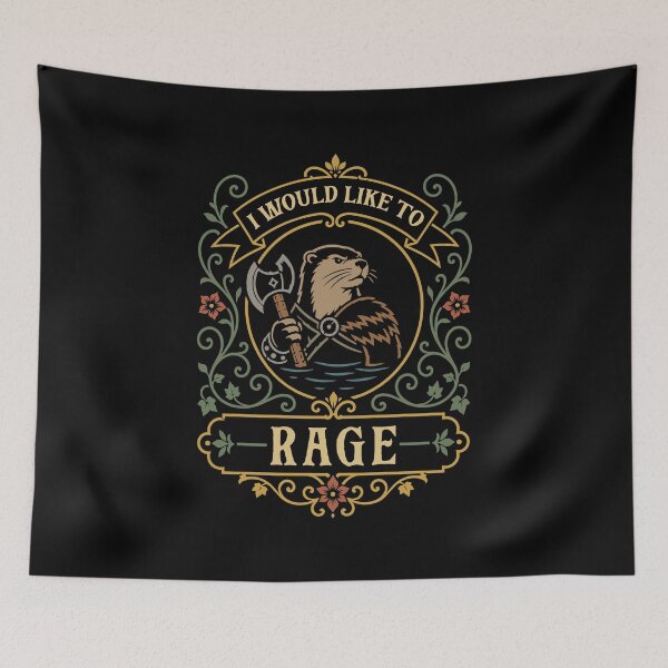 Item preview, Barbarian Otter Would Like To Rage designed and sold by pixeptional.