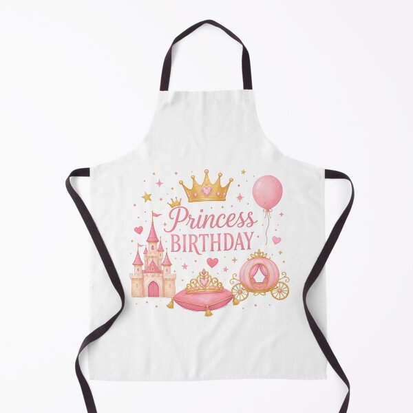 Item preview, Princess Birthday Party Pink Fairy Tale Crown Cute Girls Design designed and sold by thBirthday.