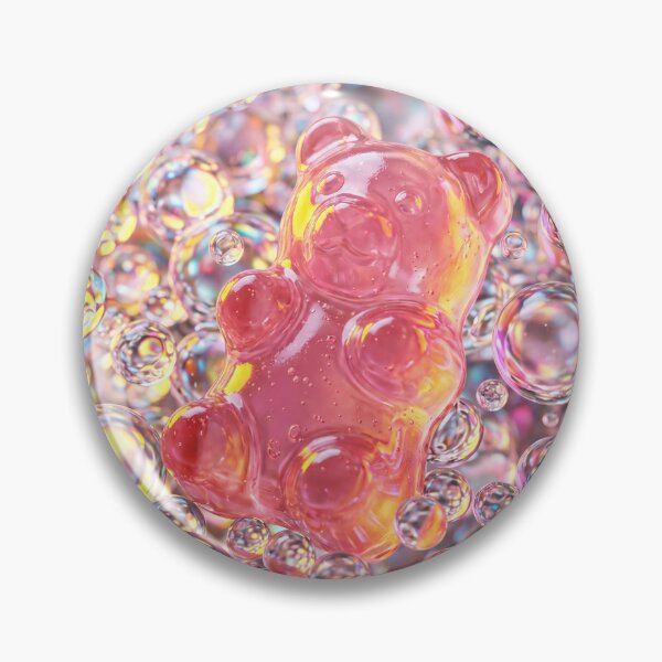Item preview, Glossy Pink Gummy Bear 3D Render designed and sold by ryanguas.