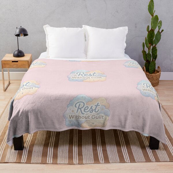 Item preview, Rest Without Guilt Pastel Typography designed and sold by VibeShift Studio.