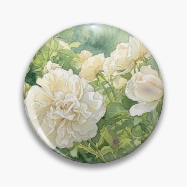 Item preview, White Roses in Bloom: Bloom and Happy designed and sold by Tingmade Studio.