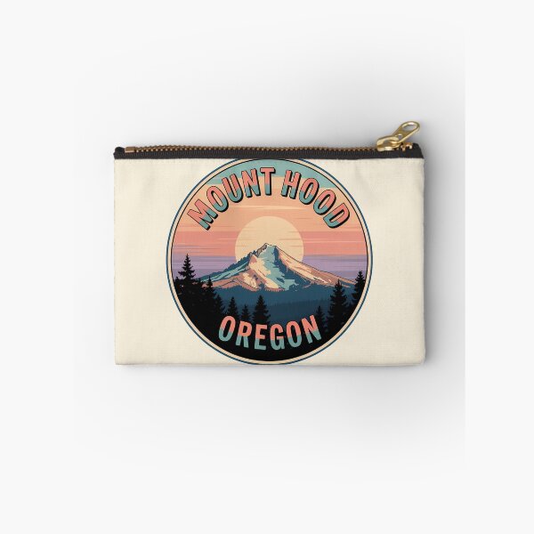 Item preview, Retro Sunset Mount Hood Oregon Sticker designed and sold by Horizon Tales.