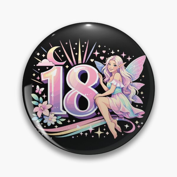 Item preview, 18th Birthday Elf – Retro Pastel Gift designed and sold by Pineapple-Tree.