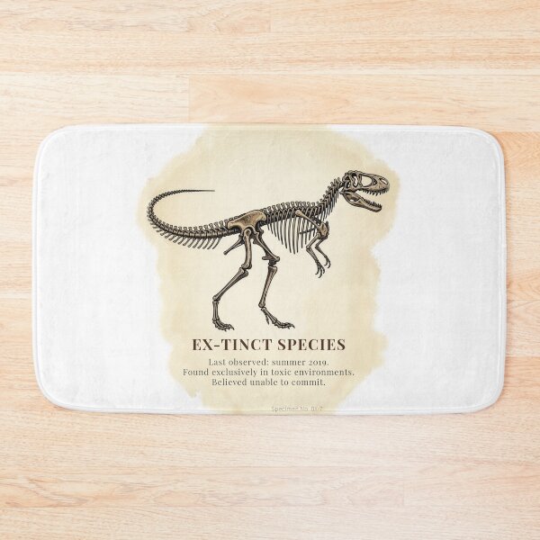 Item preview, Ex-tinct species funny breakup dinosaur fossil sarcastic ex relationship humor vintage design designed and sold by icemanphotos.