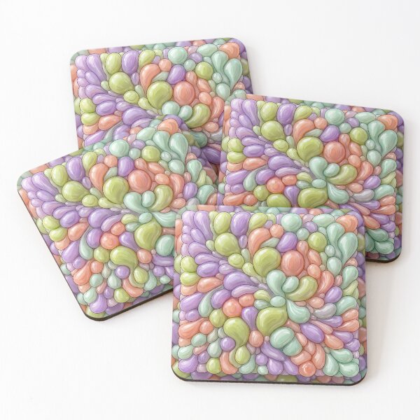 Item preview, Pastel Jelly Droplet Glossy Pattern designed and sold by ryanguas.