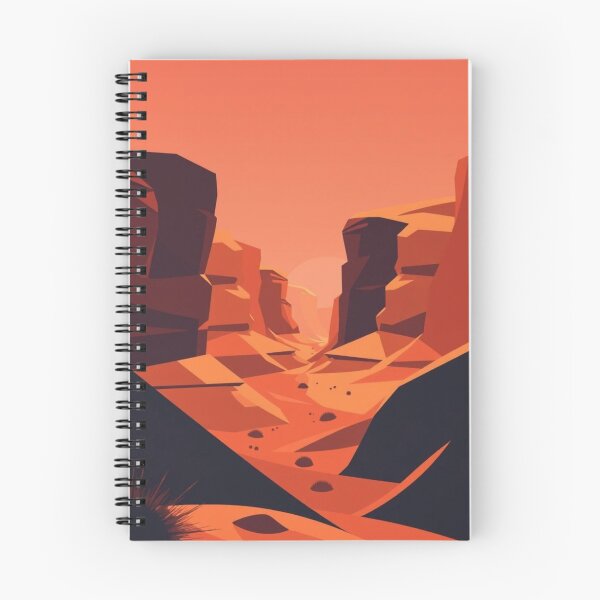 Item preview, Geometric Desert Canyon Sunset - Polygonal Landscape Art Print designed and sold by EllDAV777.