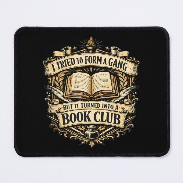 Item preview, Vintage Book Club crest – Gang slogan shirt designed and sold by Pineapple-Tree.