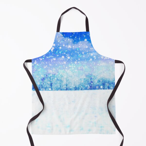Item preview, Dreamy Winter Watercolor Landscape | Calm Blue Aesthetic Art designed and sold by Kr8Design.
