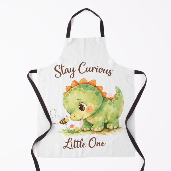 Item preview, Stay Curious Little One – Watercolor Dino & Bee designed and sold by Pineapple-Tree.