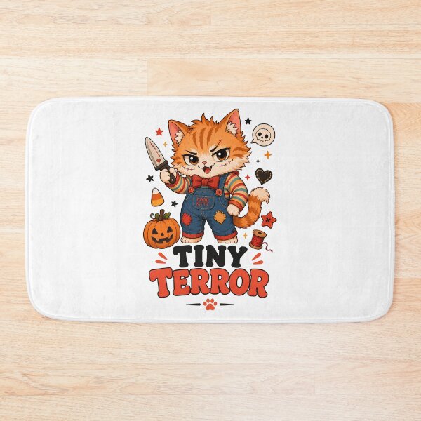 Item preview, Tiny Terror Halloween Cat Sticker designed and sold by MoodCats.