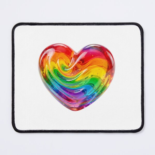 Item preview, Rainbow Jelly Squishy Heart Sculpture designed and sold by ryanguas.