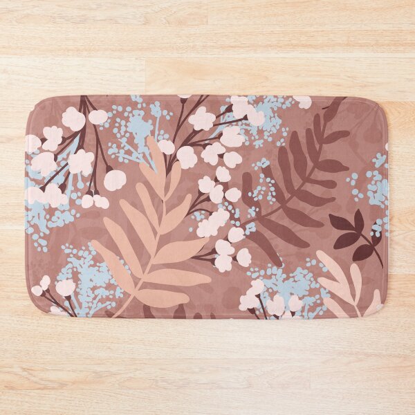 Item preview, Flowers and leaves pattern brown  designed and sold by Heaven1111.