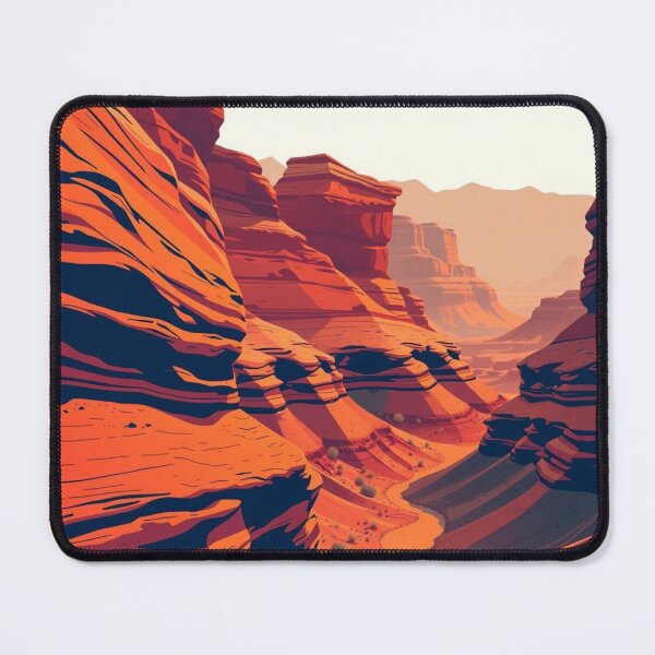 Item preview, Red Canyon Landscape Digital Illustration designed and sold by EllDAV777.