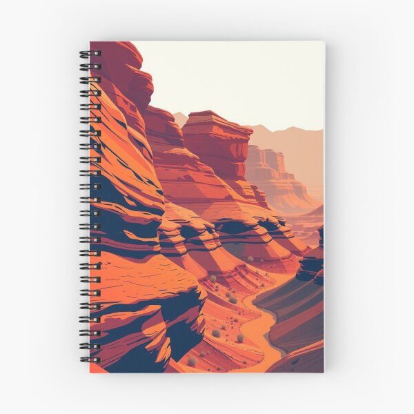 Item preview, Red Canyon Landscape Digital Illustration designed and sold by EllDAV777.