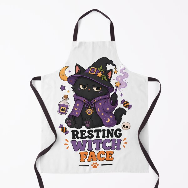 Item preview, Resting Witch Face Witchy Cat Sticker designed and sold by MoodCats.