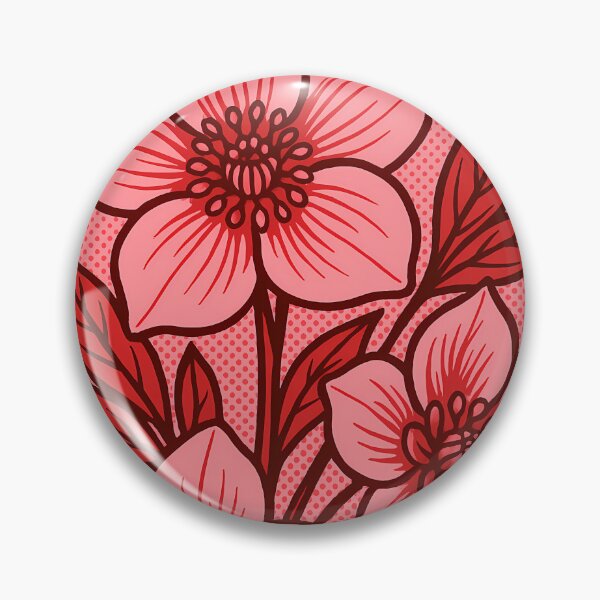 Item preview, Retro Pop Art Poster Illustration of Hellebore Flowers | Bold Winter Botanical Floral Print with Elegant Frosted Blooms & Shade Garden Aesthetic | Vintage Nature Wall Art Decor designed and sold by PaintedPixels01.