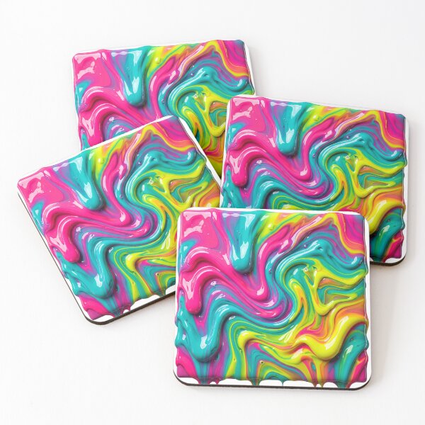 Item preview, Fluid Neon Jelly Melting Pattern designed and sold by ryanguas.