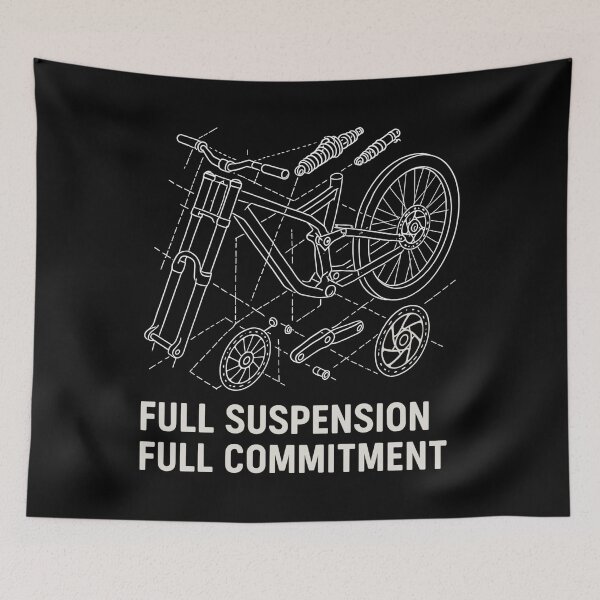 Item preview, Downhill bike sketch - Full suspension saying designed and sold by Pineapple-Tree.