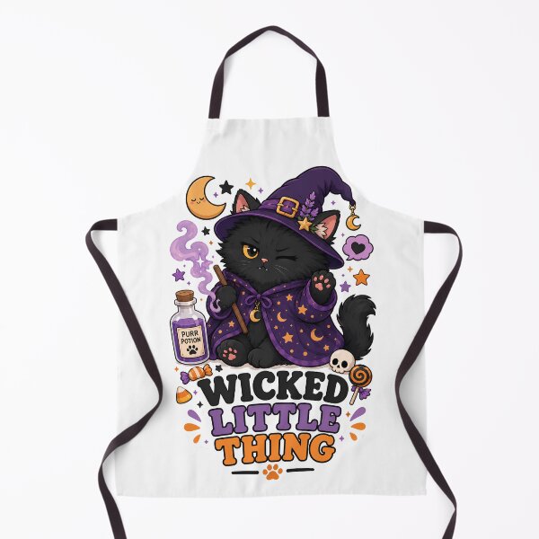 Item preview, Wicked Little Thing Witchy Black Cat Sticker designed and sold by MoodCats.