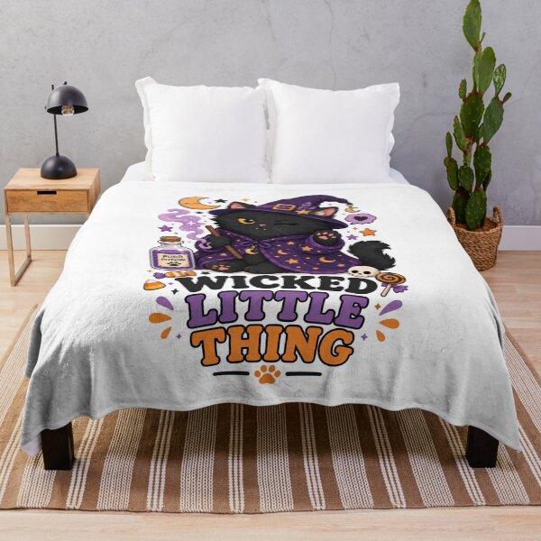 Item preview, Wicked Little Thing Witchy Black Cat Sticker designed and sold by MoodCats.