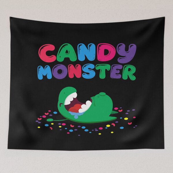 Item preview, Candy Monster cartoon design for candy lovers designed and sold by messy-nessie.