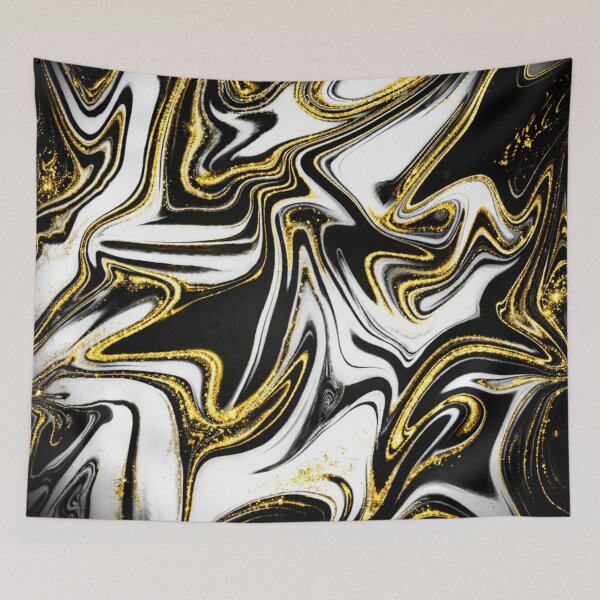 Item preview, Golden Flow – Elegant Modern Abstraction designed and sold by Catfcreations.