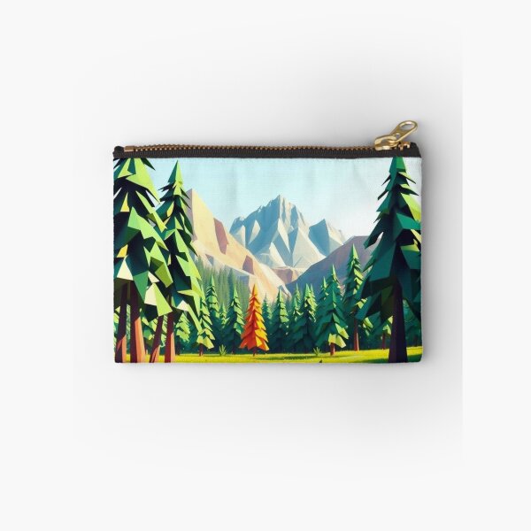 Item preview, Low Poly Geometric Forest Mountain Landscape designed and sold by EllDAV777.