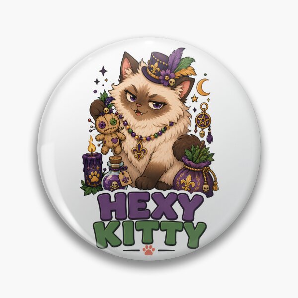 Item preview, Hexy Kitty Witchy Cat Sticker designed and sold by MoodCats.